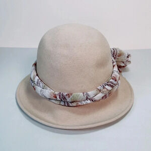 DOE SKIN | MADE IN USA WOOL  BEIGE HAT